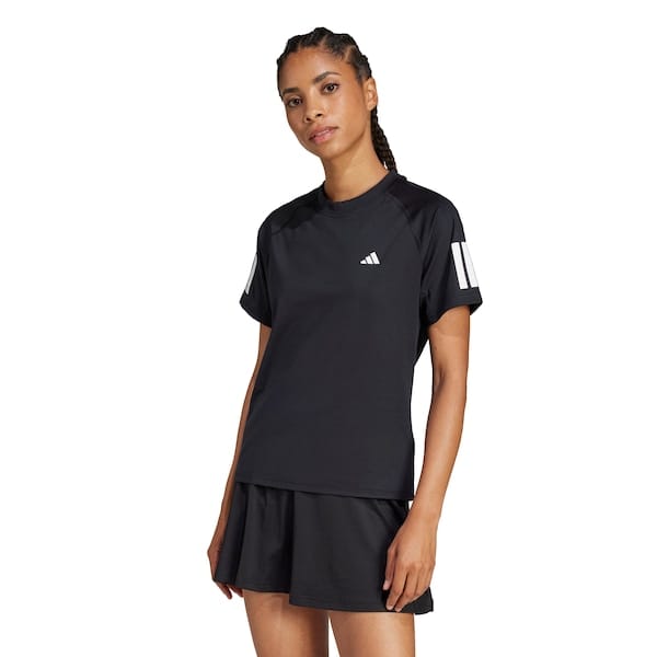 Camiseta adidas Club Três Listras Tênis Climacool Feminina