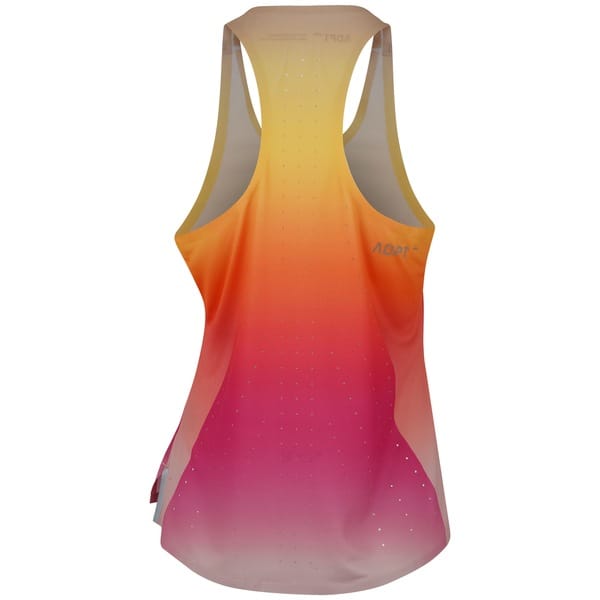 Vista 2 Camiseta Regata Olympikus Corre Feminina OLYMPIKUS ROSA/LARANJA