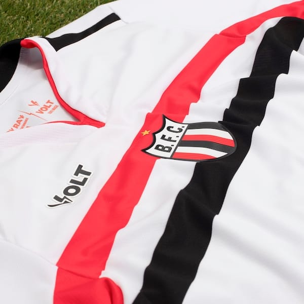 Vista 2 Camisa do Botafogo-SP I 25/26 Torcedor Volt Masculina Volt BRANCO