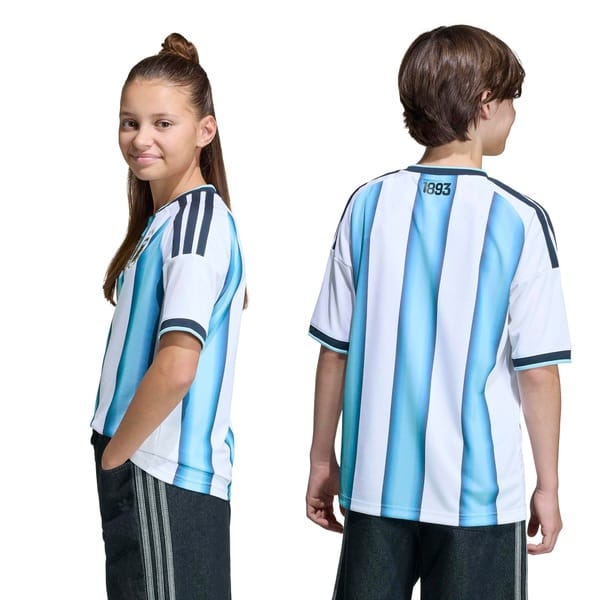 Vista 2 Camisa Seleção da Argentina I 26/27 Torcedor adidas Infantil Adidas BRANCO/AZUL CLA