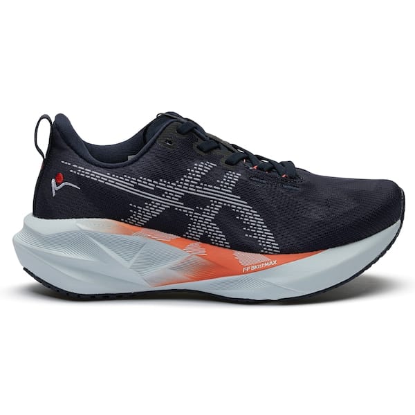 Vista principal Tênis Unissex ASICS Novablast 5 São Silvestre ASICS AZUL/BRANCO