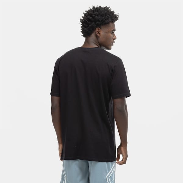 Vista 2 Camiseta Chicago Bulls NBA Minipatch N0509 Masculina NBA PRETO