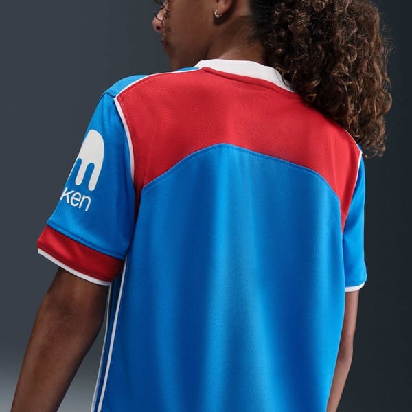 Vista 2 Camisa Atlético de Madrid III 25/26 Torcedor Pro Nike Total 90 Infantil Nike AZUL