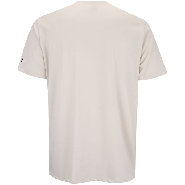 Vista 2 Camiseta Under Armour Rival Masculina Under Armour OFF WHITE/PRETO