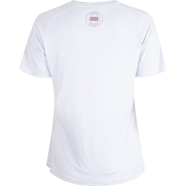 Vista 2 Camiseta Asics Emblema Tennis Feminina ASICS BRANCO