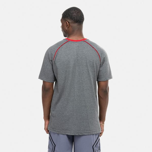 Vista 2 Camiseta Chicago Bulls NBA Especial N570A Masculina NBA PRETO MESCLA