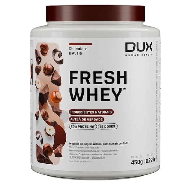 Whey Protein Dux Fresh 450g Chocolate e Avelã