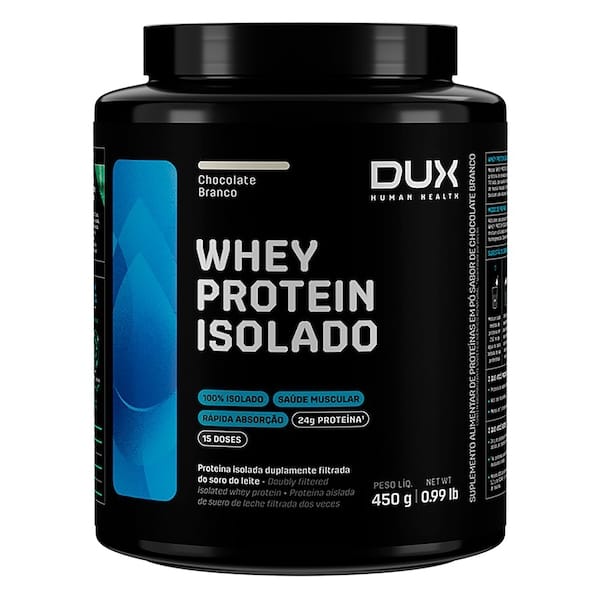 Whey Protein Dux Isolado 450g Chocolate Branco