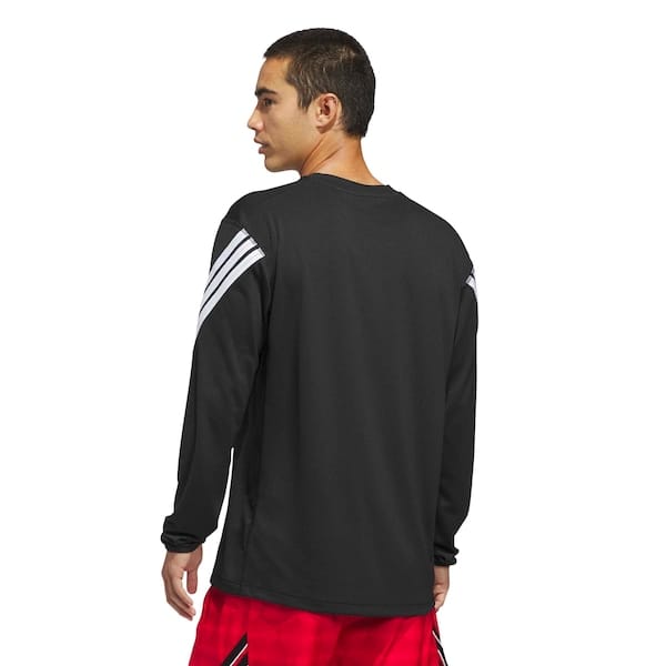 Vista 2 Camiseta Manga Longa adidas Crazylite LS - Masculina Adidas PRETO