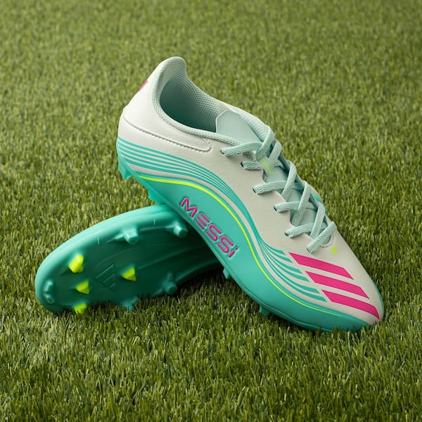 Vista 2 Chuteira de Campo Júnior adidas F50 Messi League Adidas BRANCO/AZUL CLA