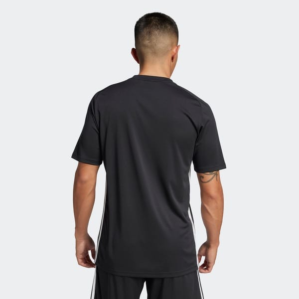 Vista 2 Camisa Tiro Essentials Masculina Adidas PRETO/BRANCO