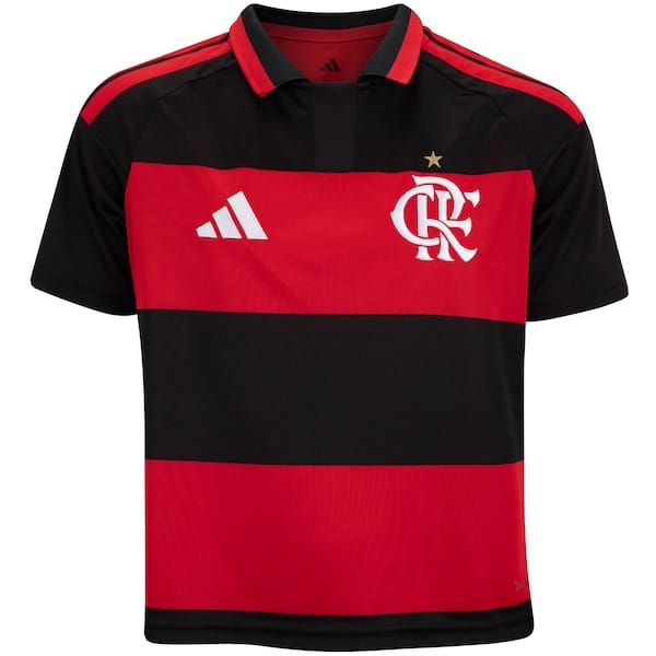 Camisa do Flamengo I 26/27 Torcedor adidas Infantil