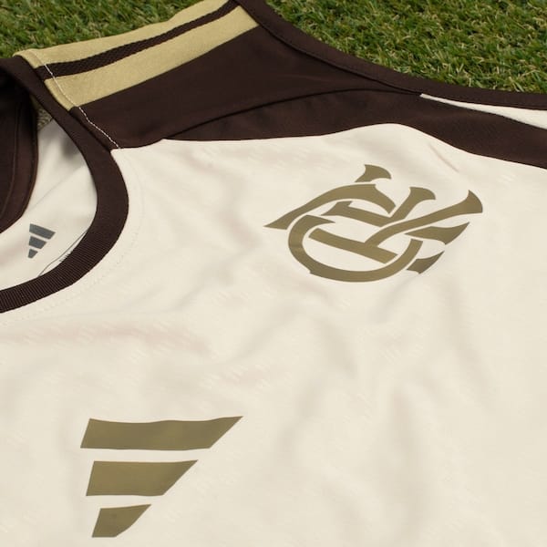 Vista 2 Camiseta Regata do Flamengo Treino 26/27 adidas Masculina Adidas BEGE