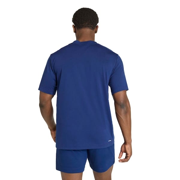 Vista 2 Camiseta adidas Logotipo Workout Essentials Feelready - Masculina Adidas AZUL ESCURO