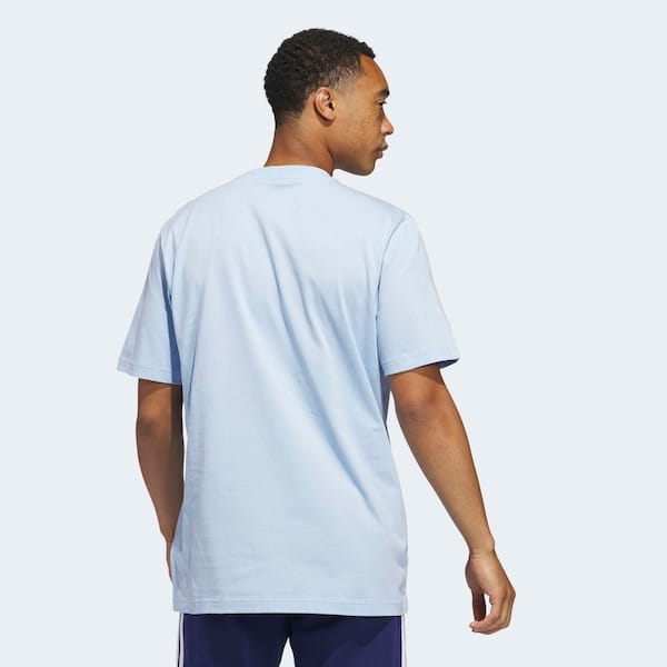 Vista 2 Camiseta adidas Stadium Tailgate Masculina Adidas AZUL CLARO