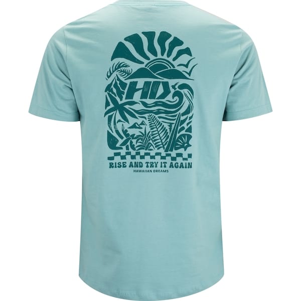 Vista 2 Camiseta HD Sun Rise H0350 Masculina Hawaiian Dreams AZUL