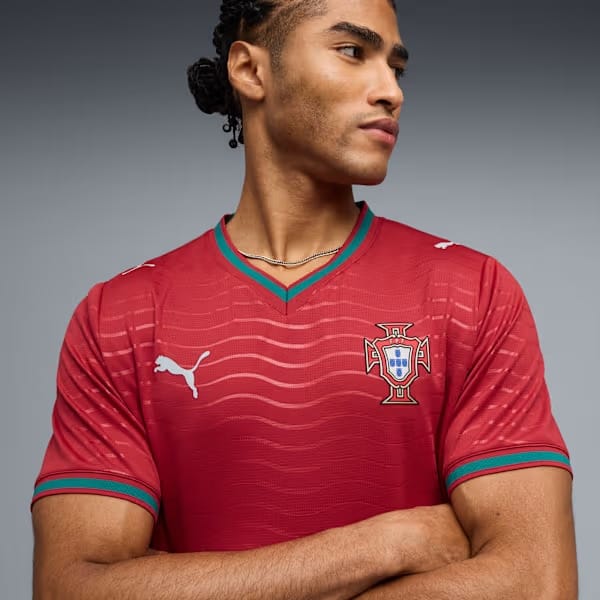 Vista 2 Camisa Portugal I 26/27 Puma Torcedor Masculina Puma VERMELHO/VERDE