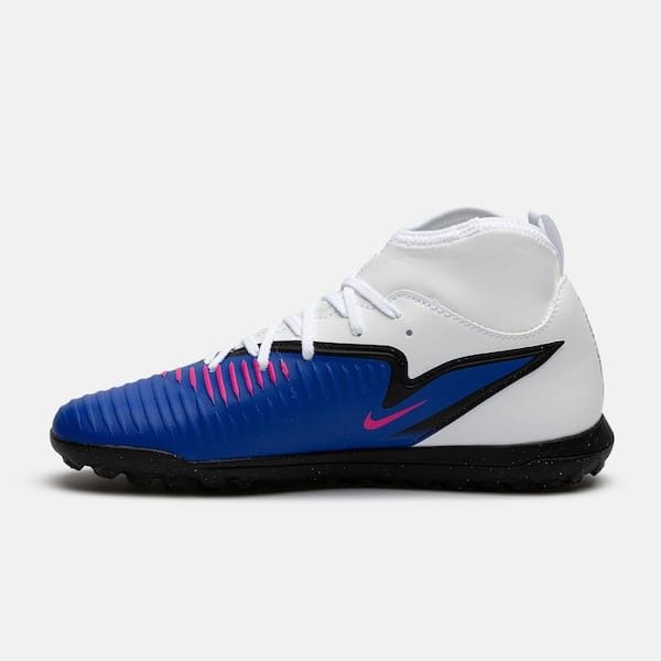 Vista 2 Chuteira Society Adulto Nike Phantom 6 High Club Nike AZUL/BRANCO