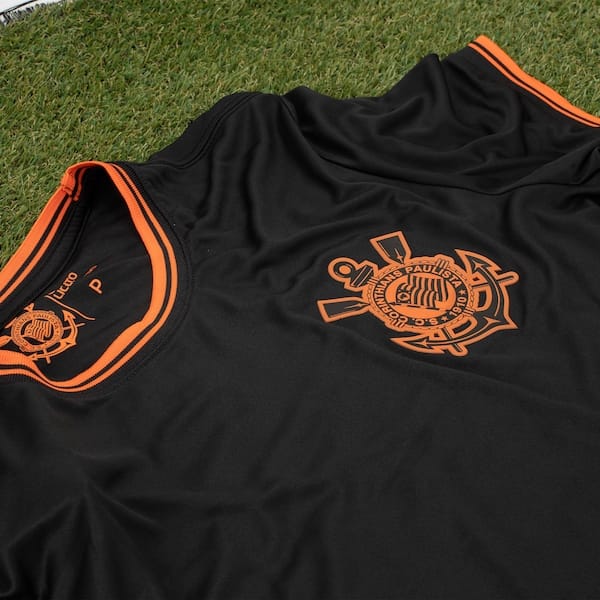 Vista 2 Camisa Nacional Licenciada Coimbra Corinthians - Masculina Coimbra PRETO