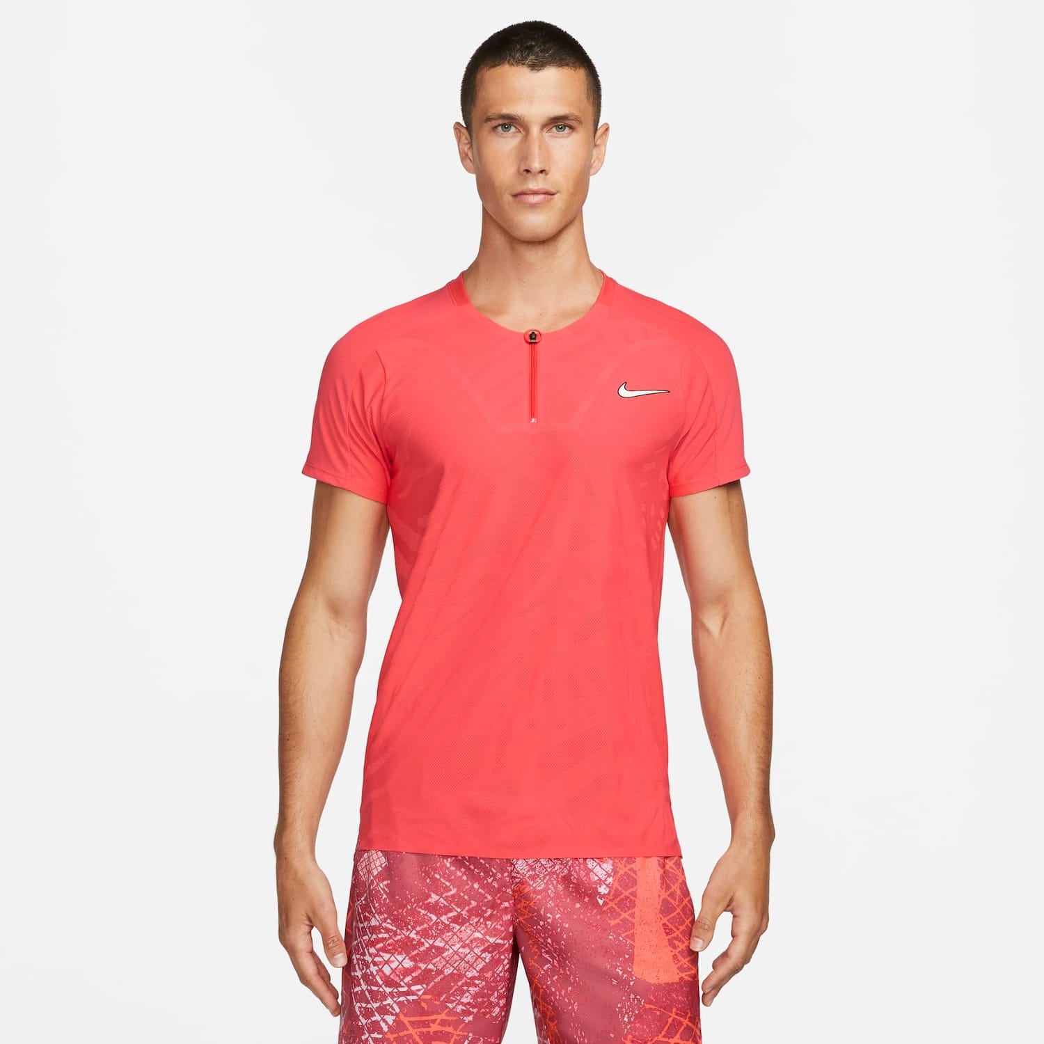 Vista principal Camiseta Nike Court Dri-FIT ADV Slam Masculina Nike Vermelho