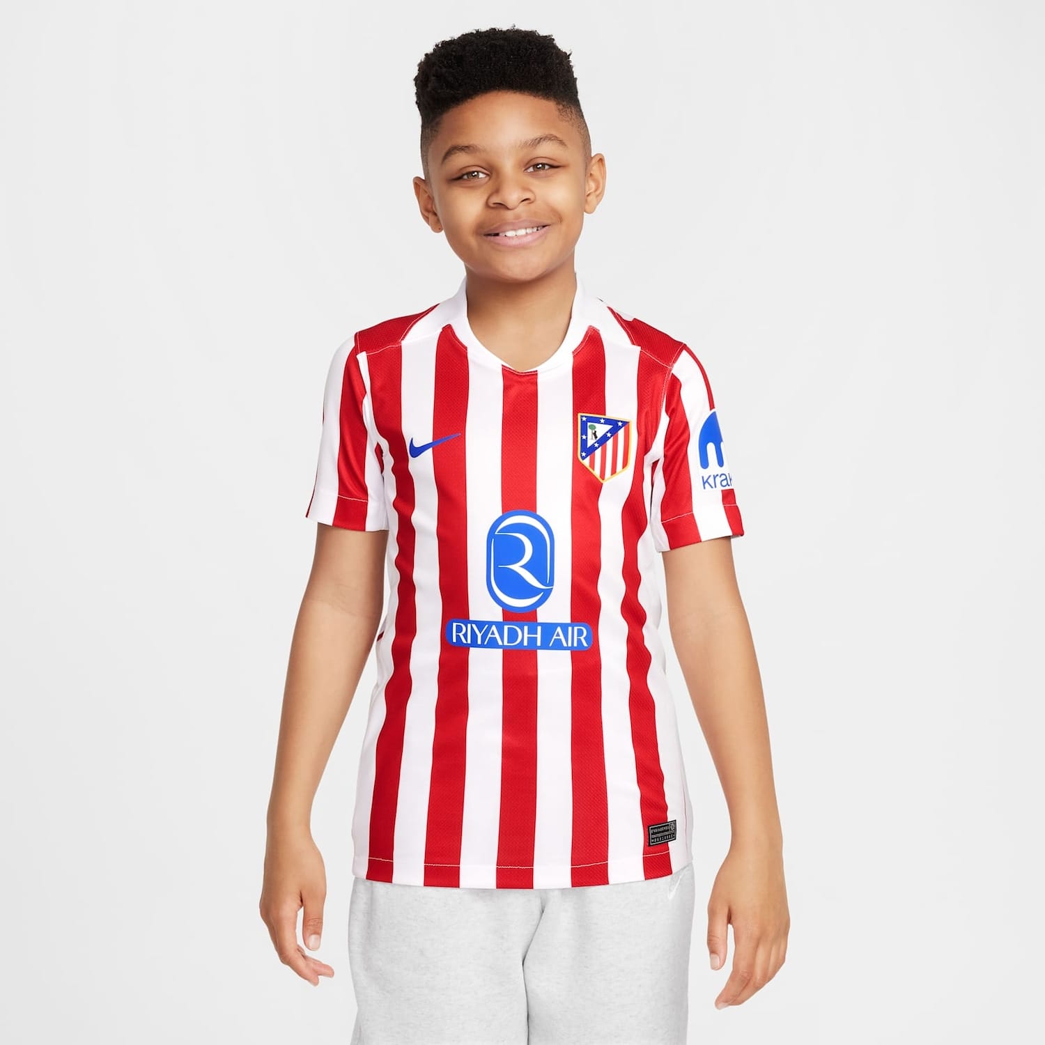 Camisa Atlético de Madrid Nike I 2025/26 Torcedor Pro Infantil