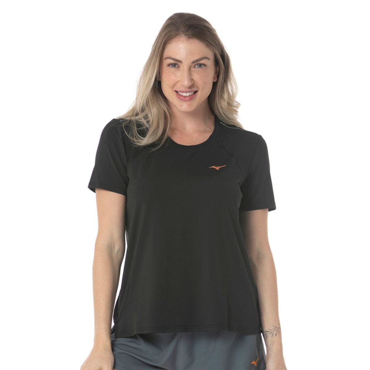 Camiseta de Treino Feminina Mizuno High Preto