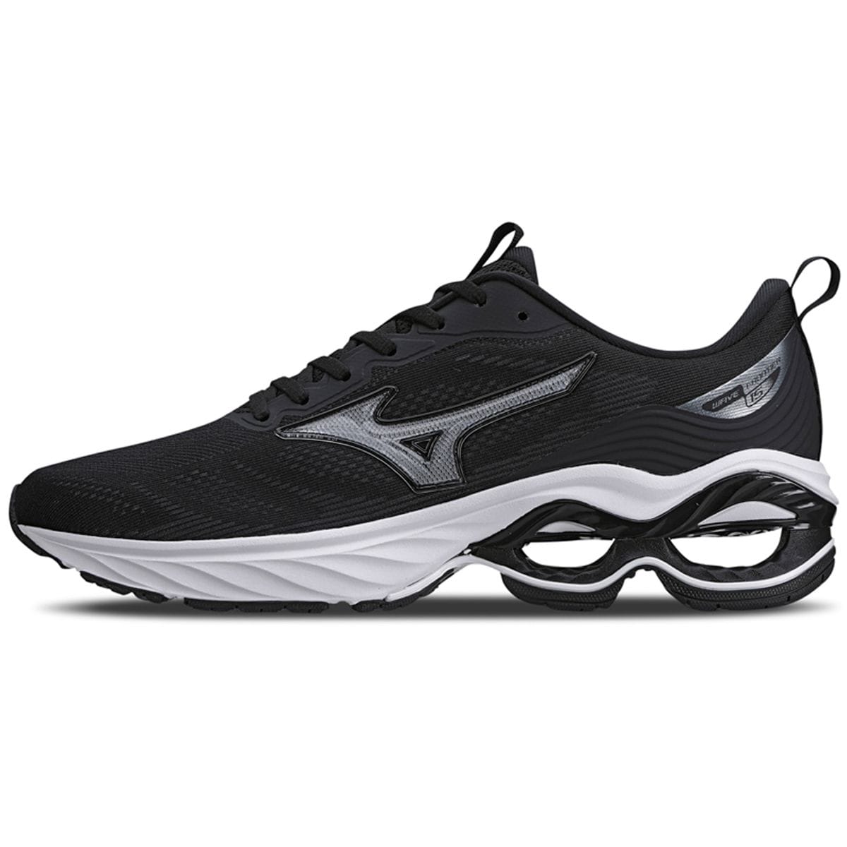 Tênis de Corrida Masculino Mizuno Wave Frontier 15 Preto