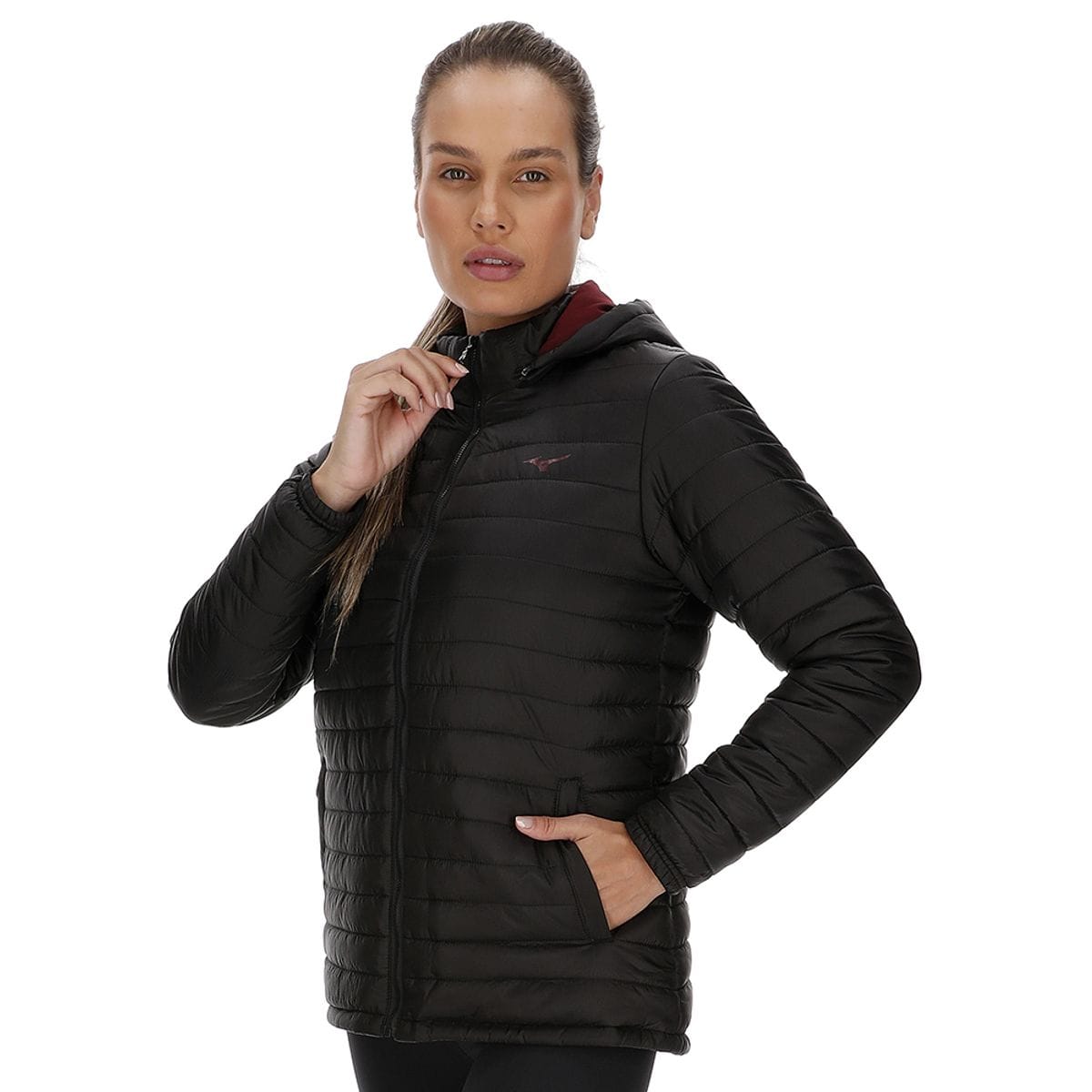 Jaqueta de Treino Feminina Mizuno Puff Preto
