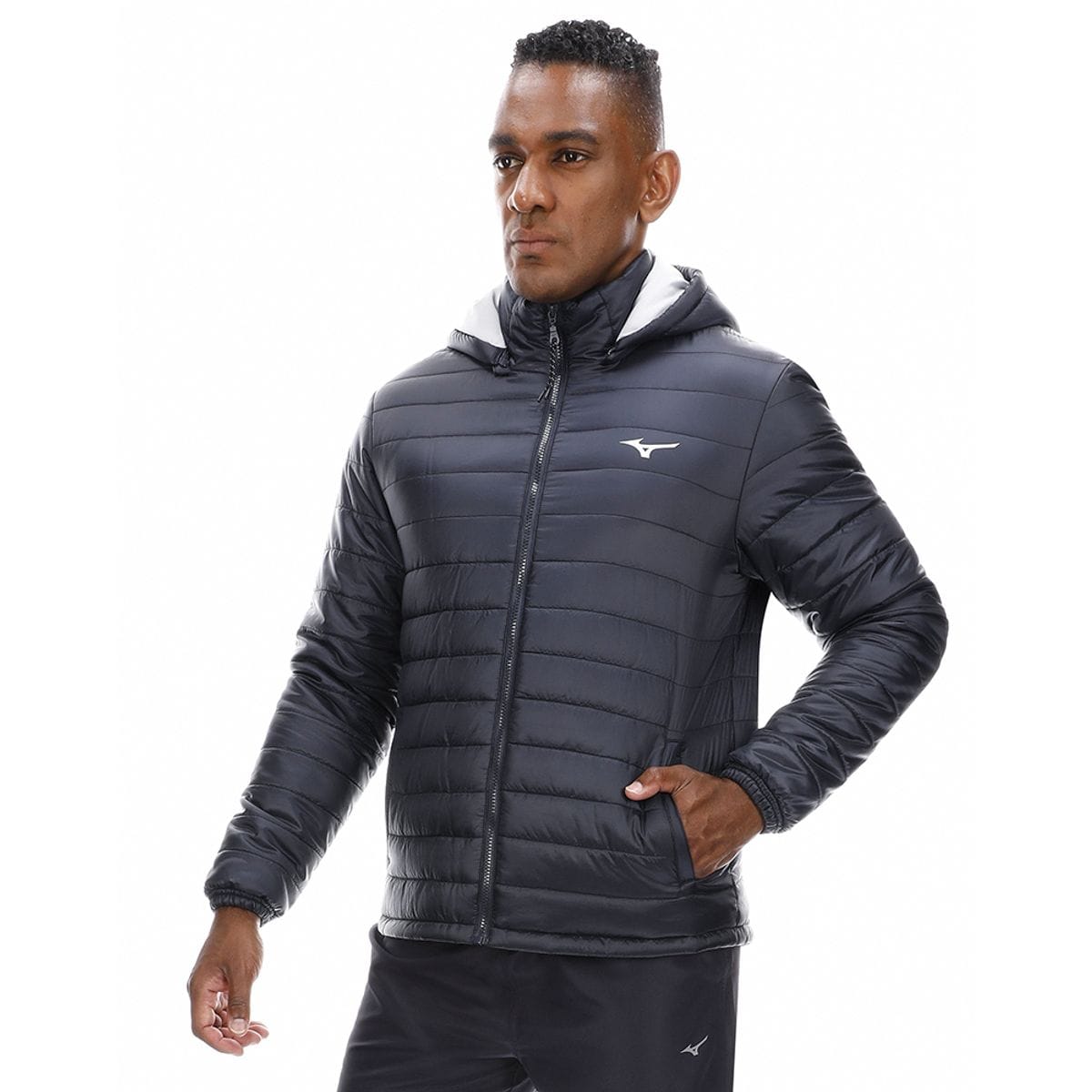 Jaqueta de Treino Masculina Mizuno Puff Azul