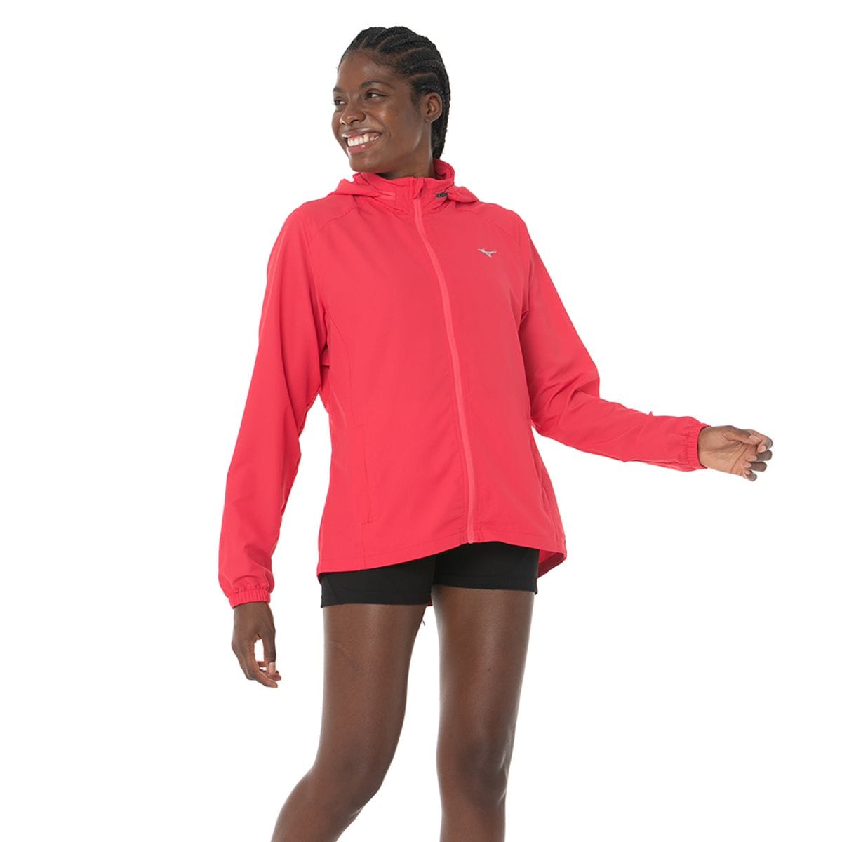 Jaqueta de Corrida Mizuno Feminina Focus 2 Rosa