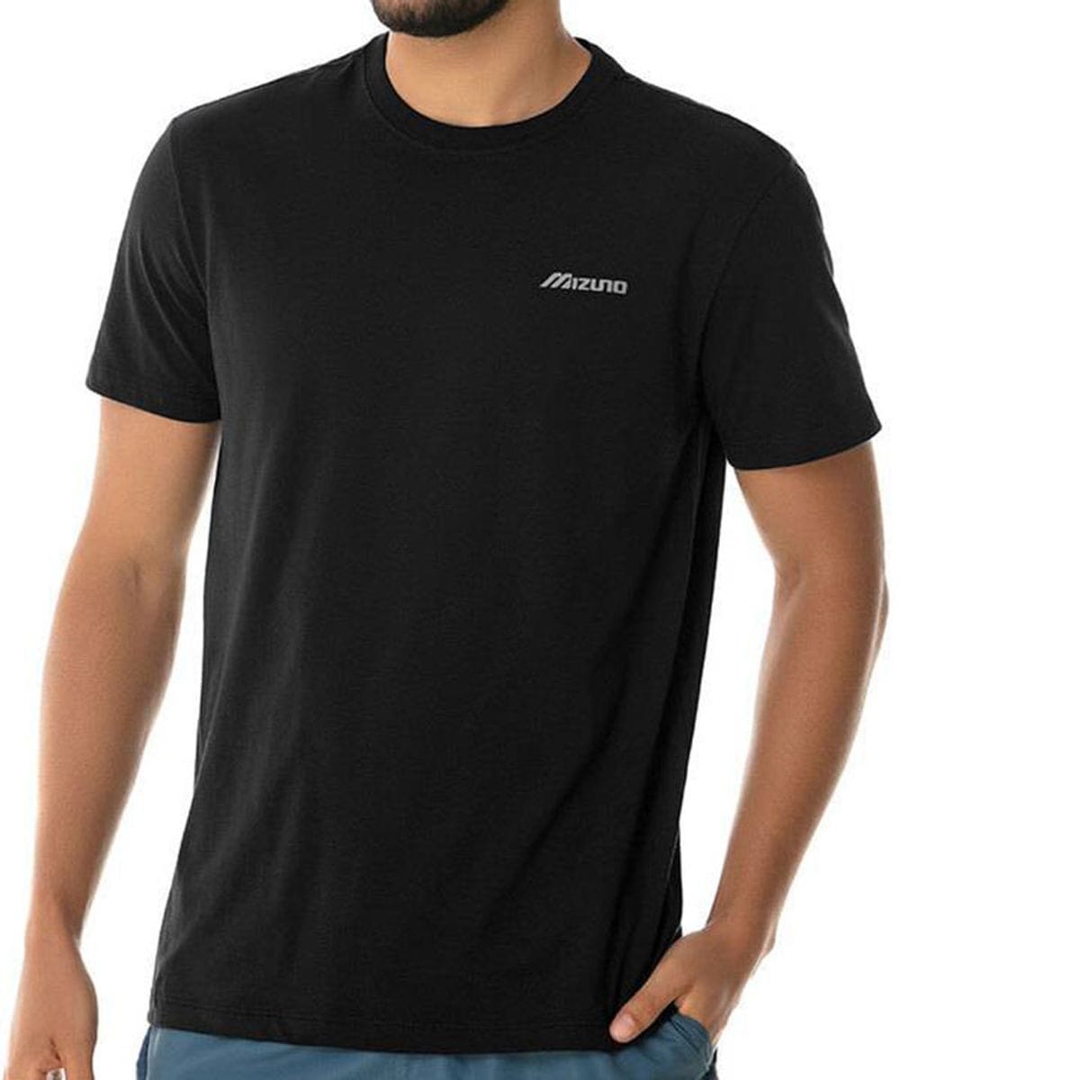Camiseta Masculina Mizuno Basic Logo Preto