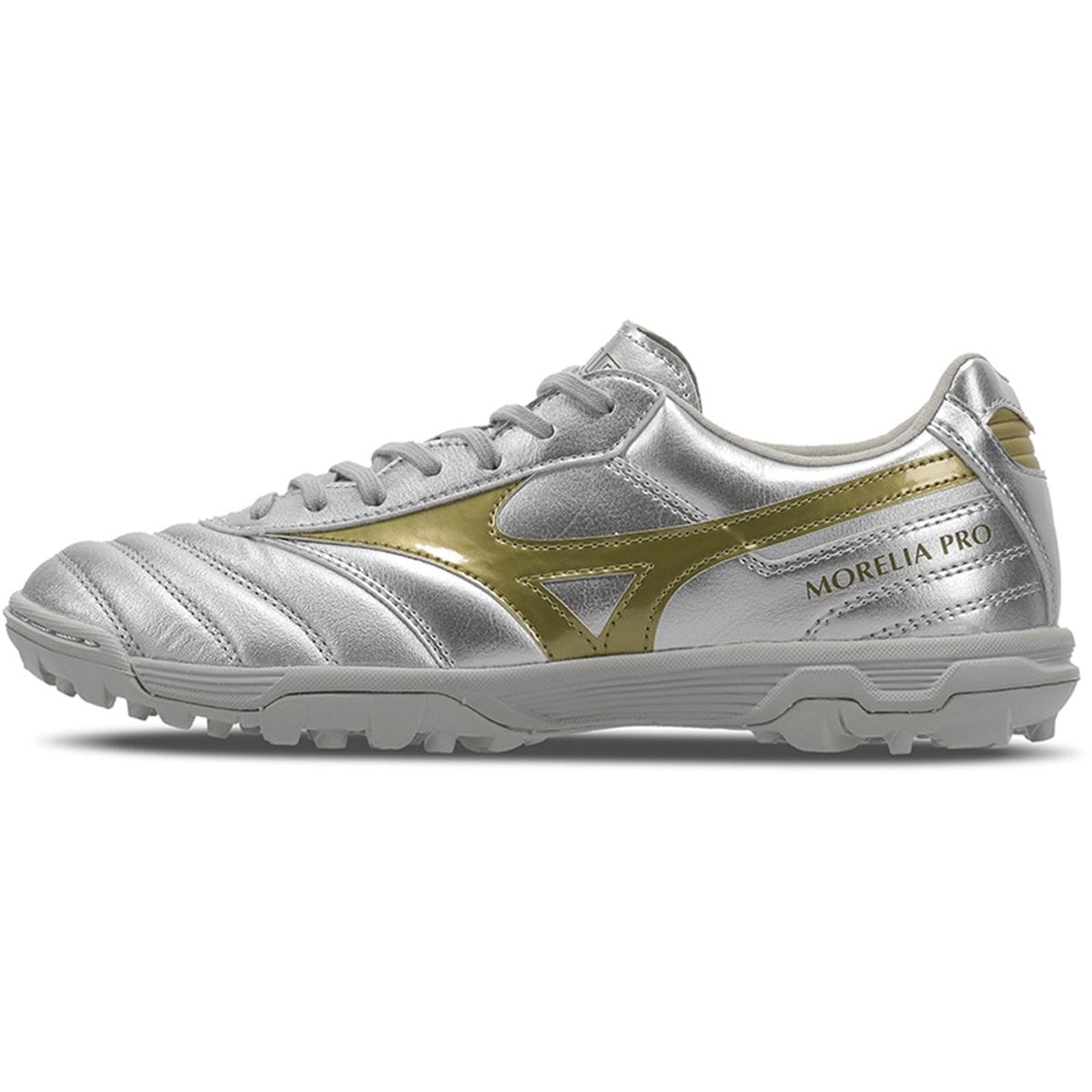 Chuteira Society Masculina Mizuno Morelia II Pro AS Prata