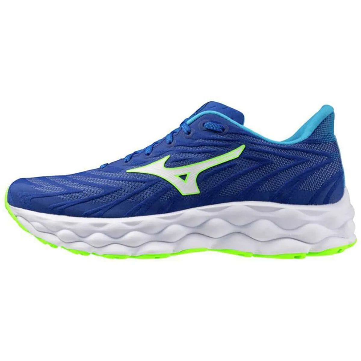 Vista principal Tênis de Corrida Masculino Mizuno Wave Sky 8 Azul Mizuno