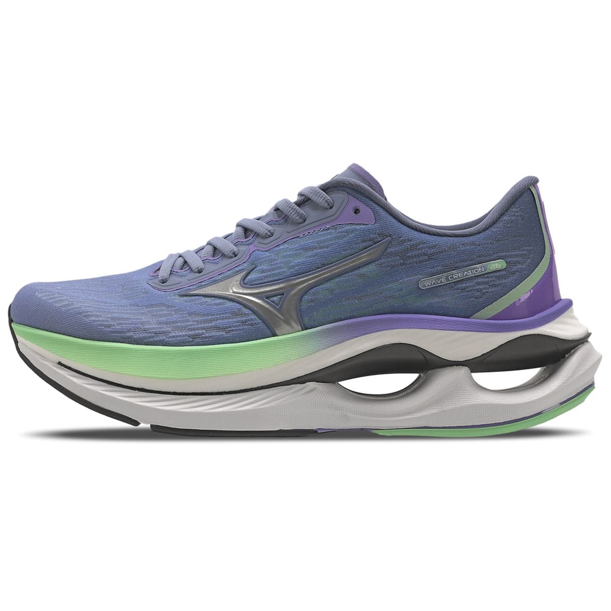 Vista principal Tênis de Corrida Feminino Mizuno Wave Creation 26 Azul Mizuno