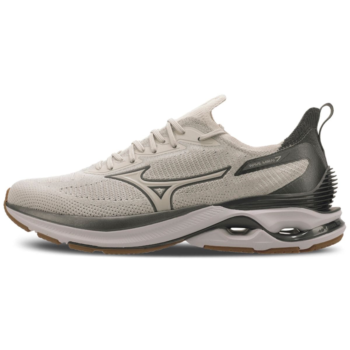 Tênis de Corrida Masculino Mizuno Wave Mirai 7 Bege