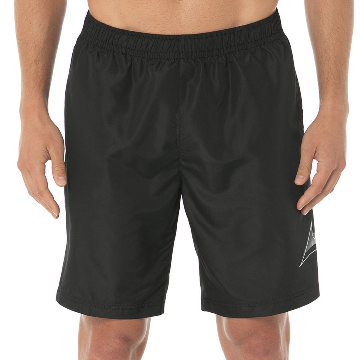 Vista principal Bermuda de Treino Masculina Mizuno Run Bird Preto Mizuno