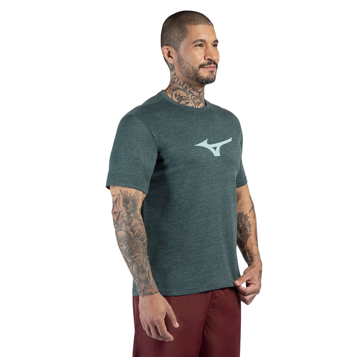 Camiseta de Treino Masculina Mizuno Lifestyle Verde