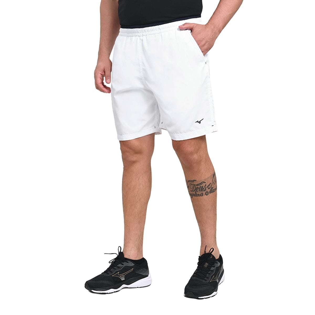 Bermuda de Treino Masculina Mizuno Tennis Master 7 Branco