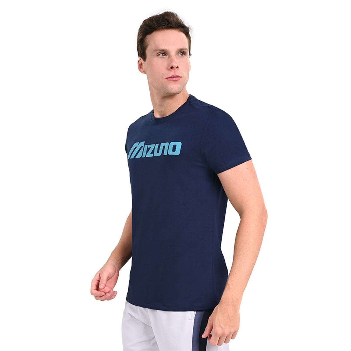 Camiseta Casual Masculina Mizuno Big Logo Azul
