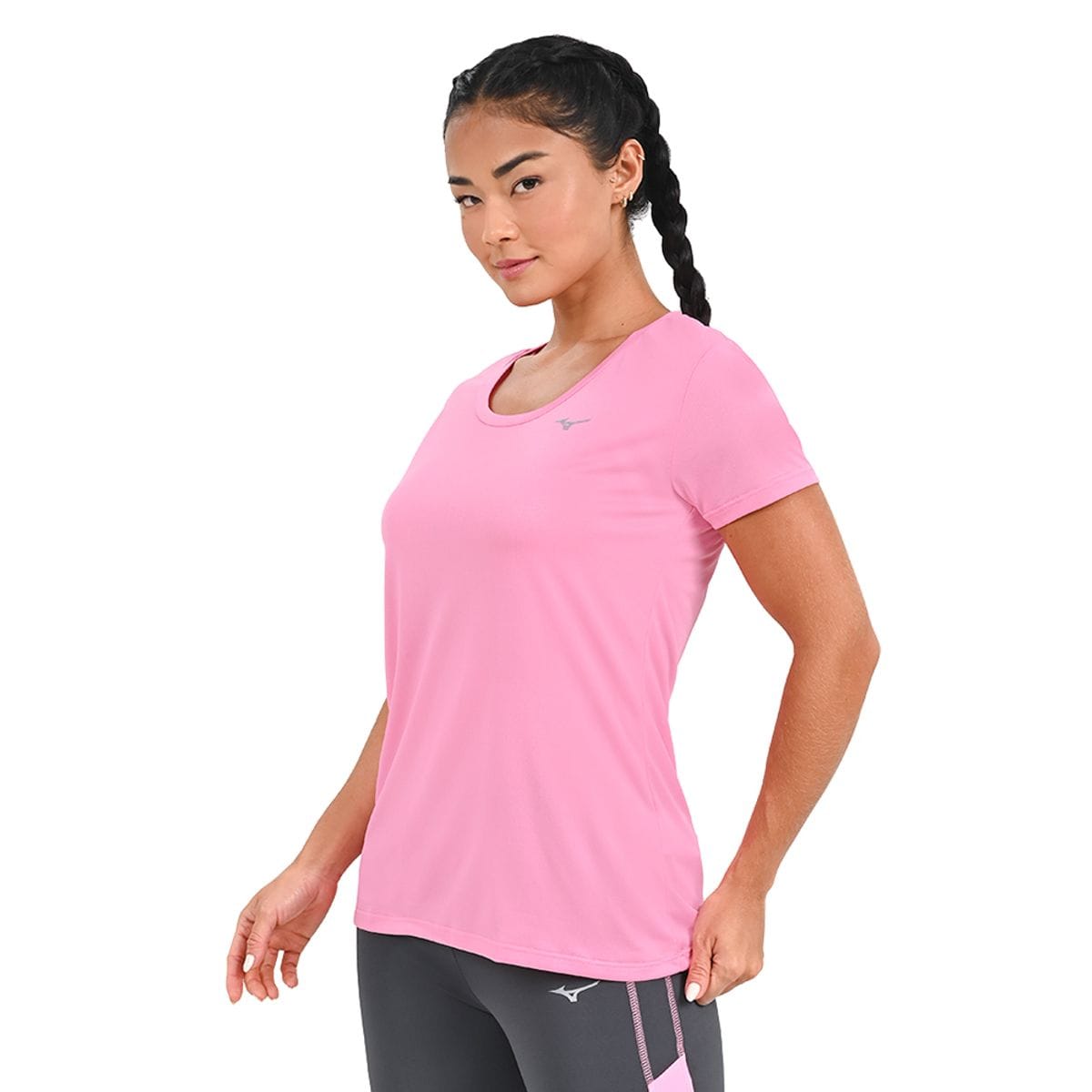 Camiseta de Corrida Feminina Mizuno Nirvana Rosa