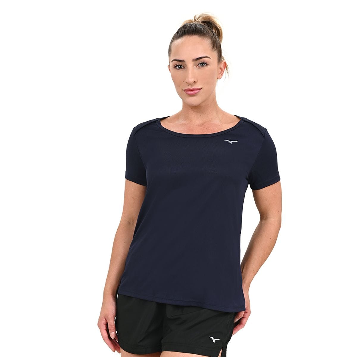 Camiseta de Treino Feminina Mizuno Soul Fit Azul