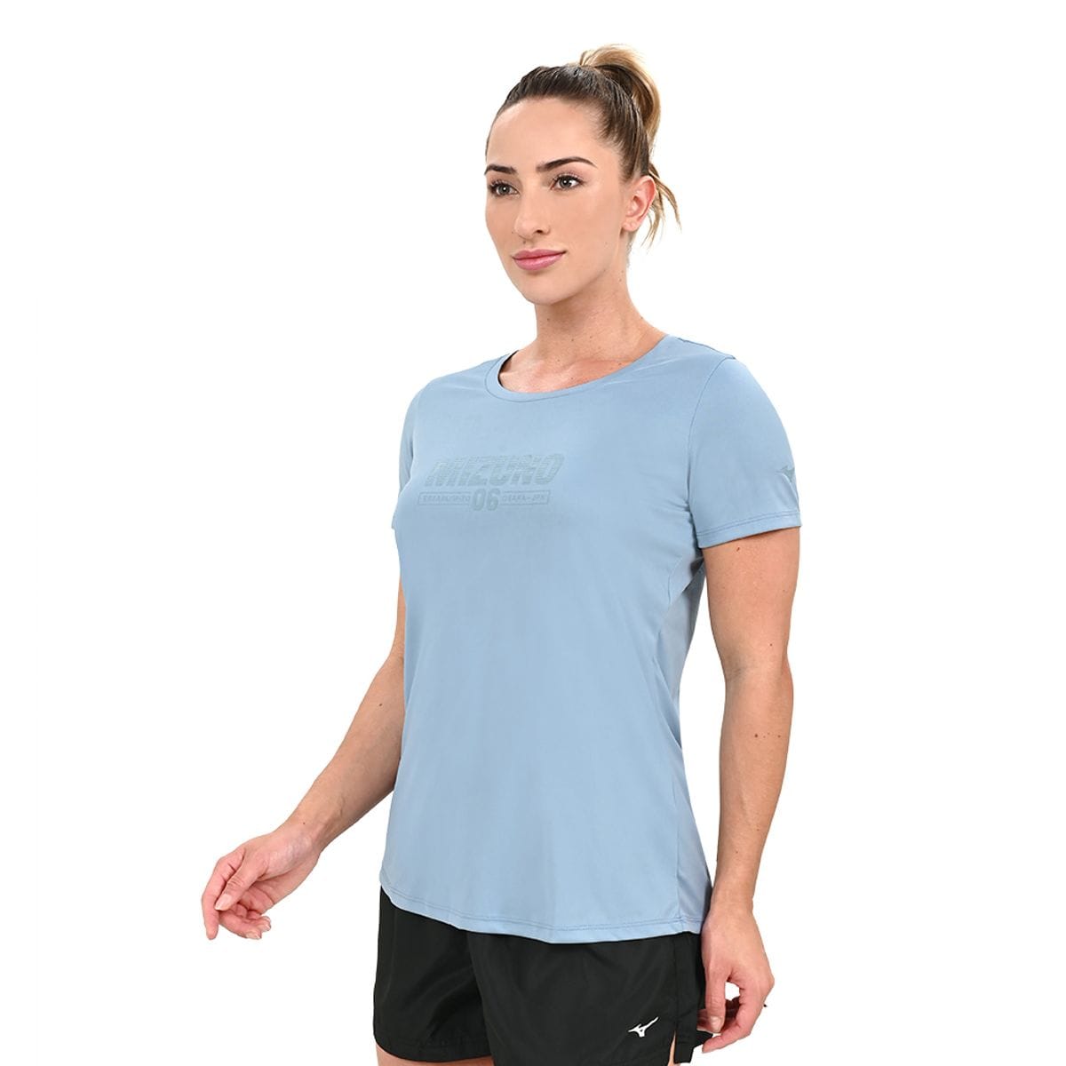 Camiseta de Treino Feminina Mizuno Fitwear Stamp Azul