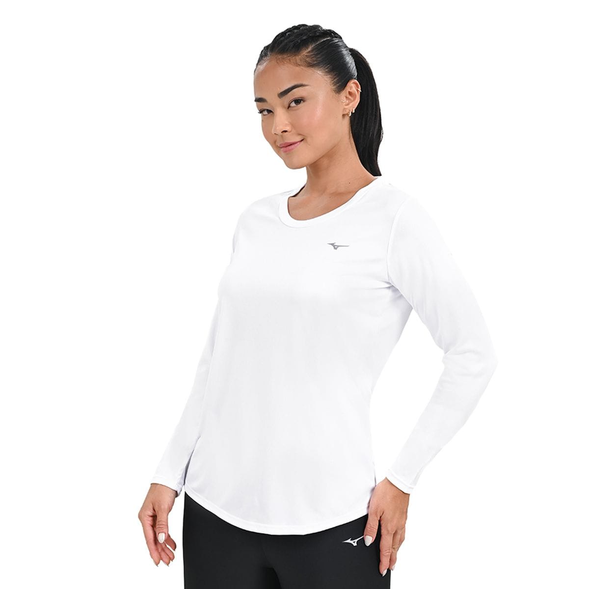 Camiseta de Treino Mizuno Energy Feminina Branco