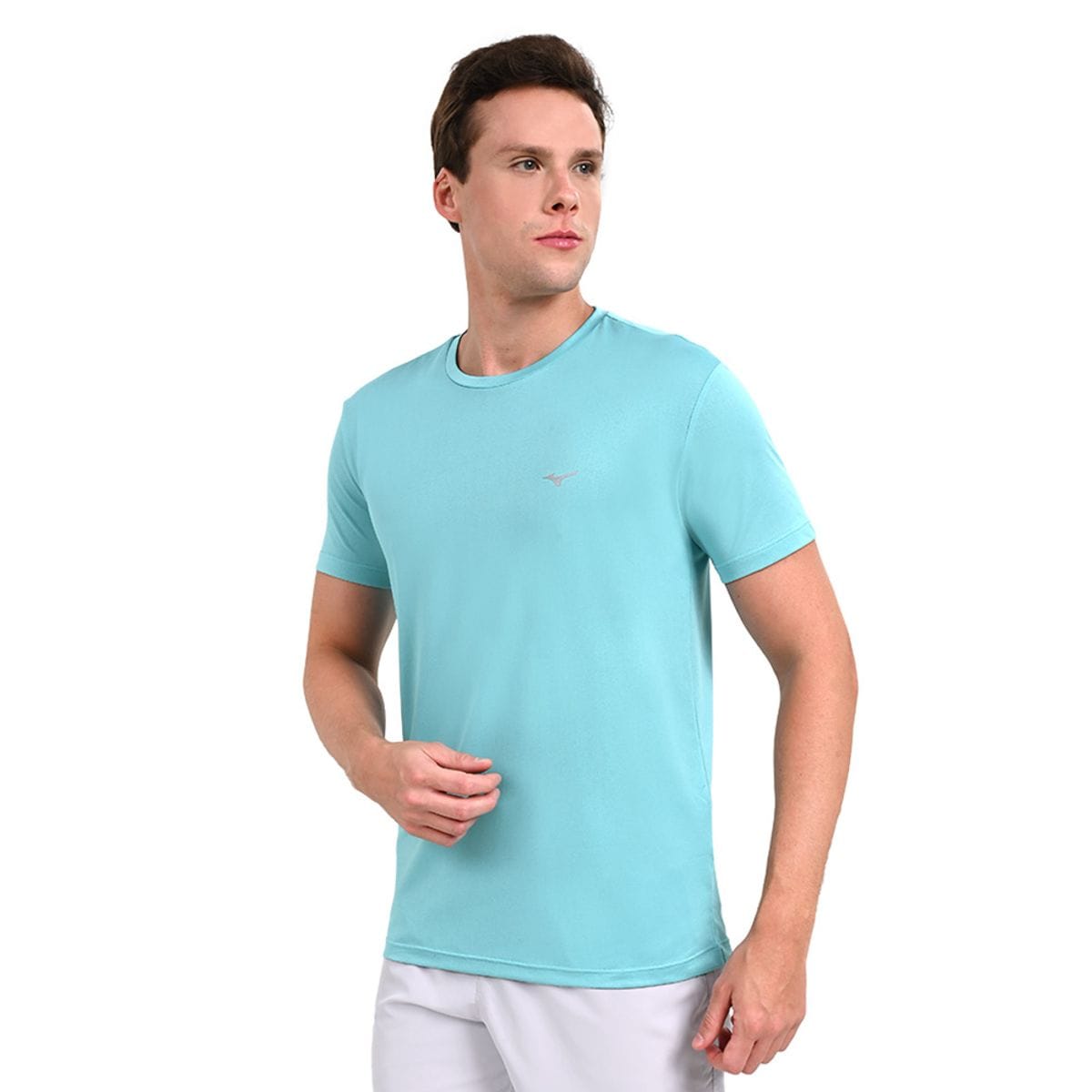 Vista principal Camiseta de Corrida Masculina Mizuno Nirvana New Verde Mizuno