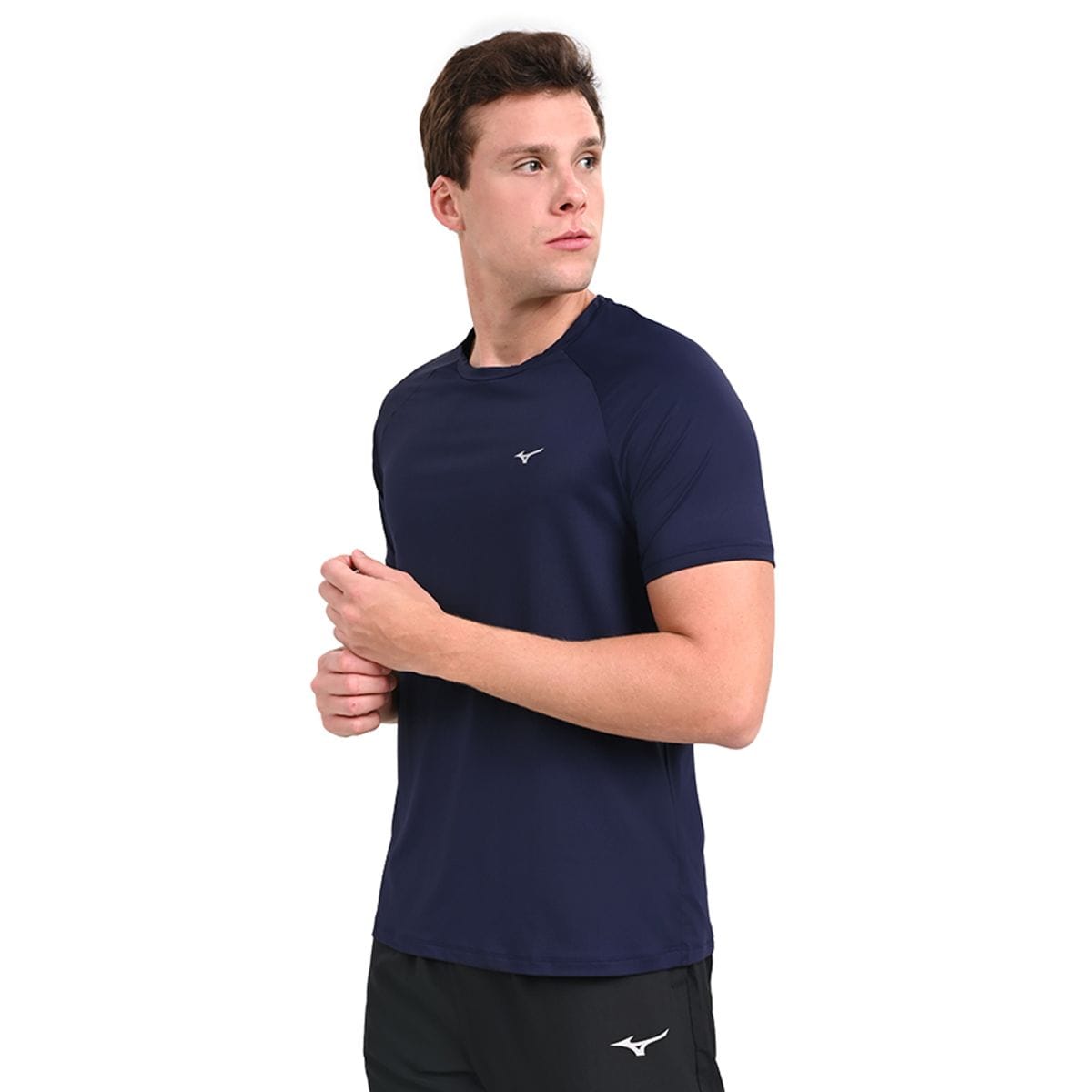 Camiseta de Corrida Masculina Mizuno Pro Uv Azul