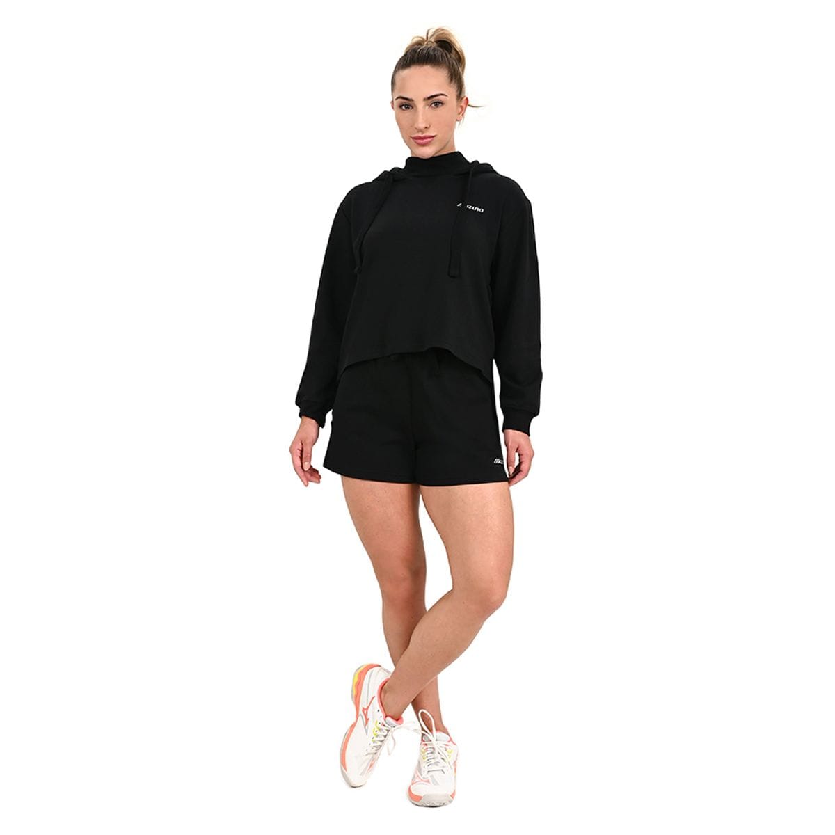 Conjunto de Agasalho Feminino Mizuno Hoodie 2 Preto