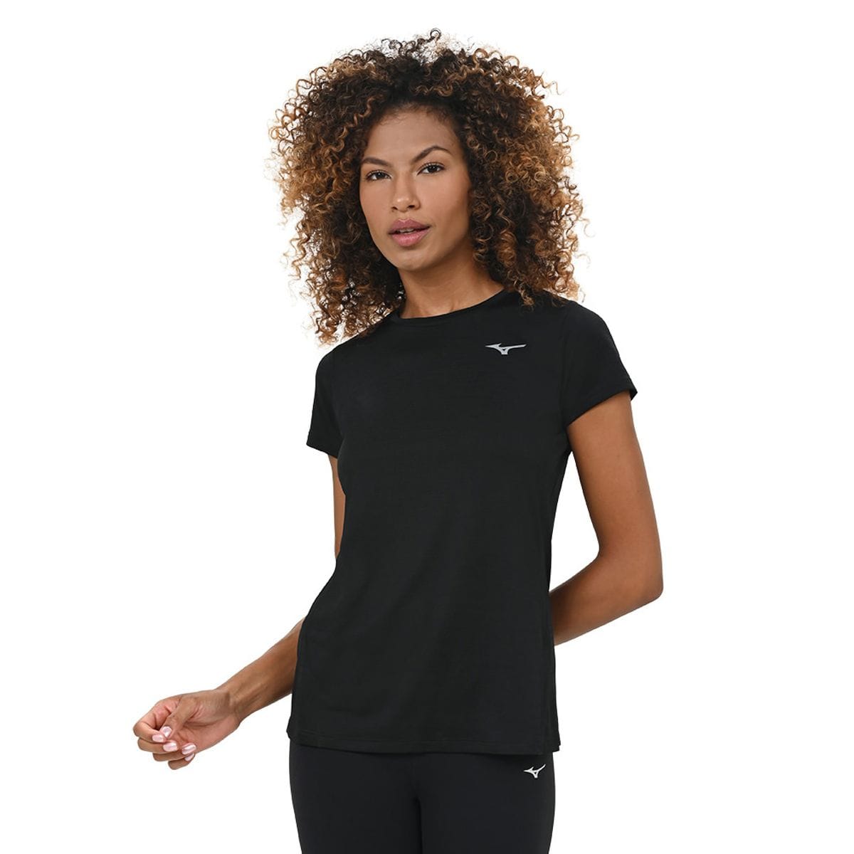 Camiseta de Treino Feminina Mizuno Impulse Core Preto