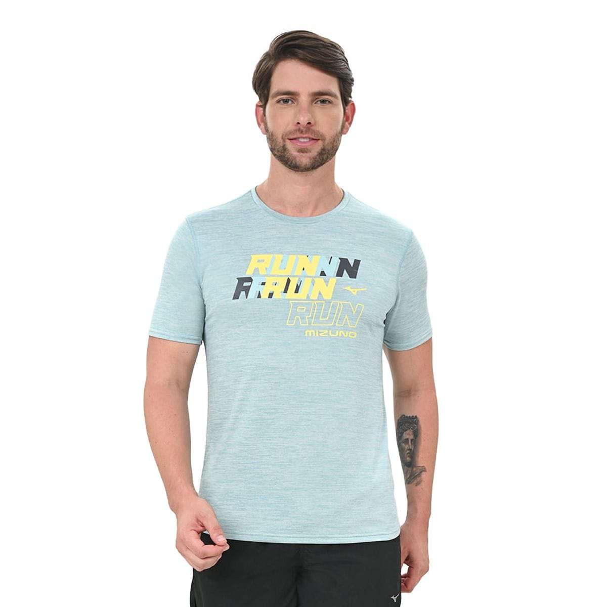 Camiseta de Corrida Masculina Mizuno Core Azul