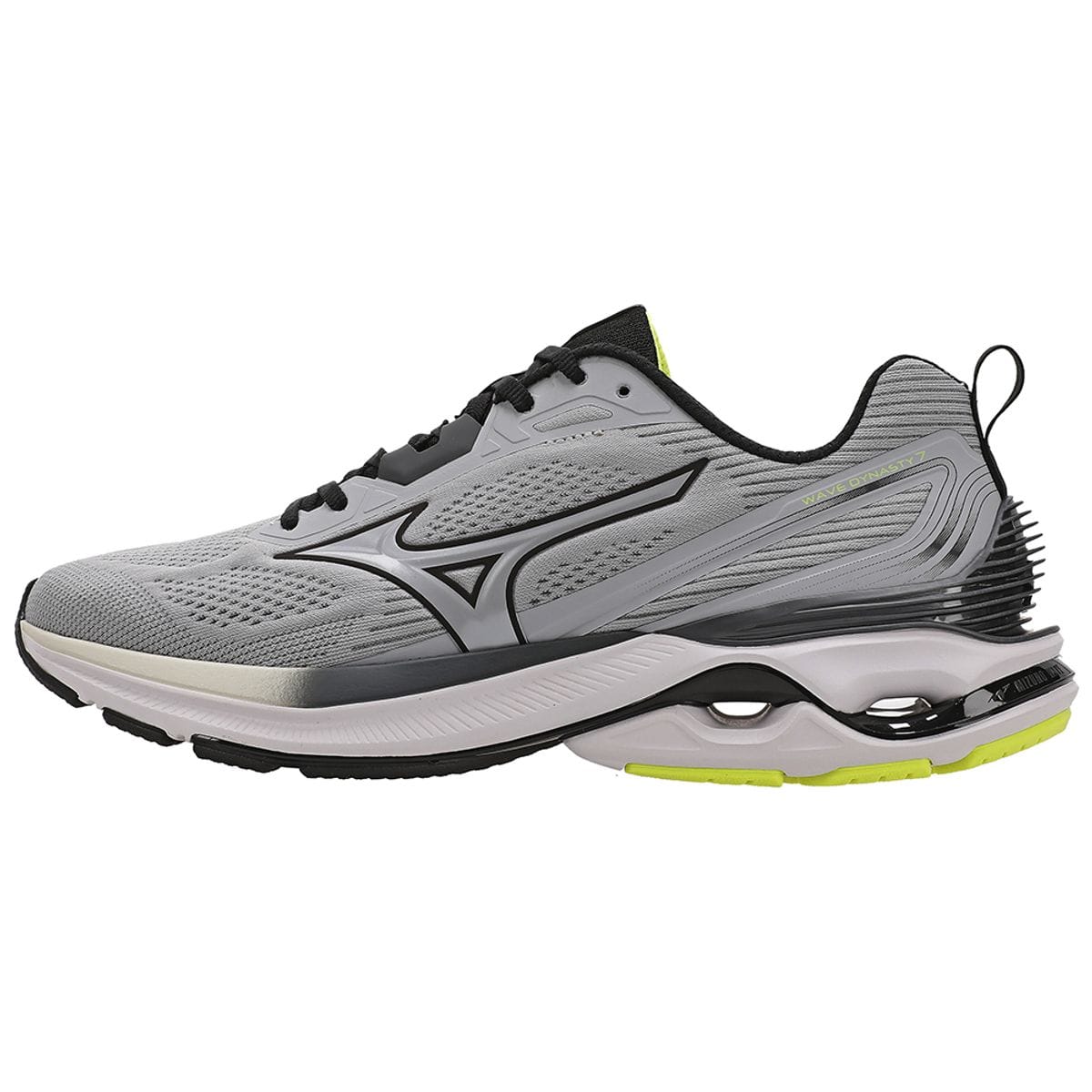 Tênis de Corrida Mizuno Wave Dynasty 7 Masculino Cinza