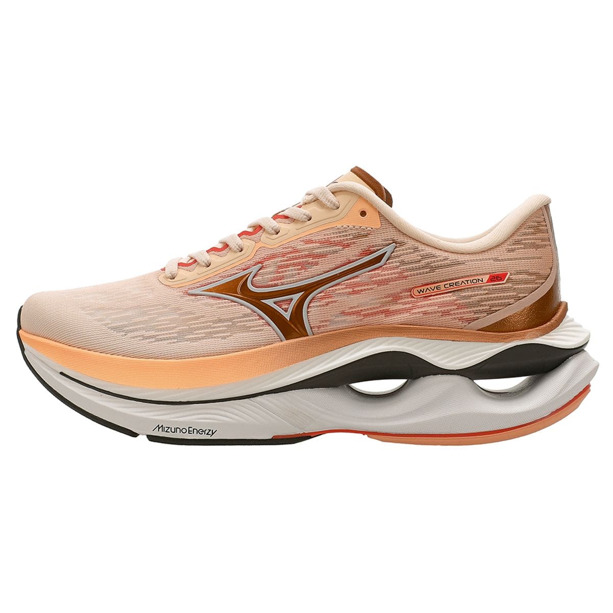 Tênis de Corrida Mizuno Wave Creation 26 Feminino Laranja